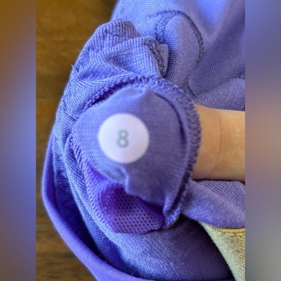 Lululemon Catch Me Tank Size 8 Power Purple and Black - Picture 14 of 15